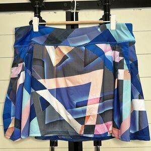 Athleta electric geo tennis skort Extra Large